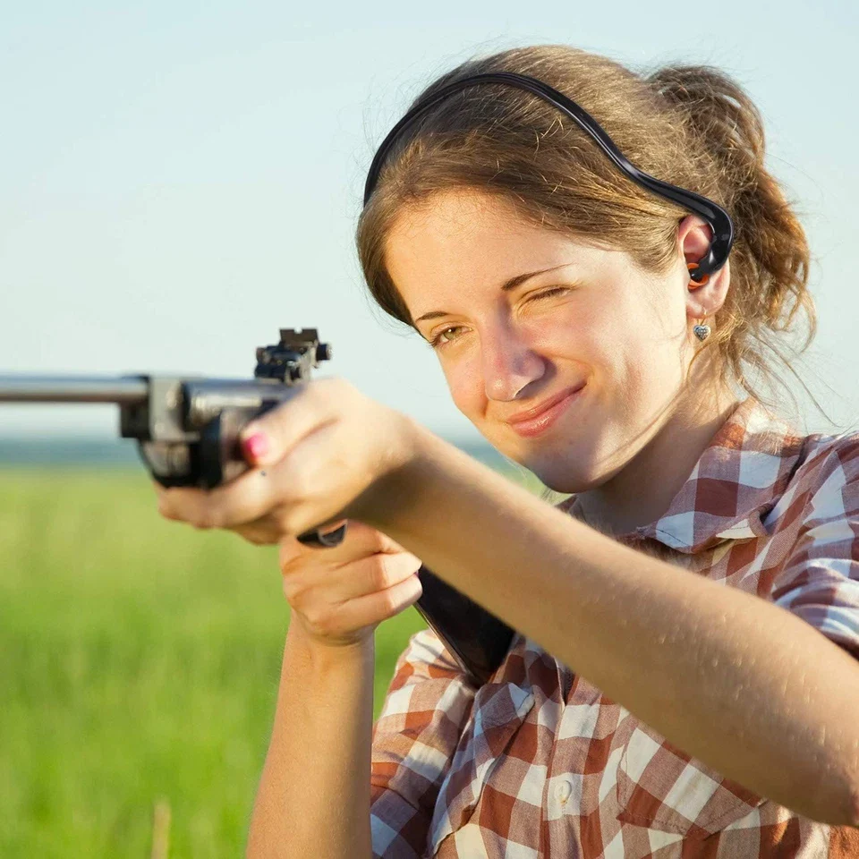 Banded Earplugs for Shooting Range Band Ear Plugs 4 Count (Pack of 1), Black - Image 4