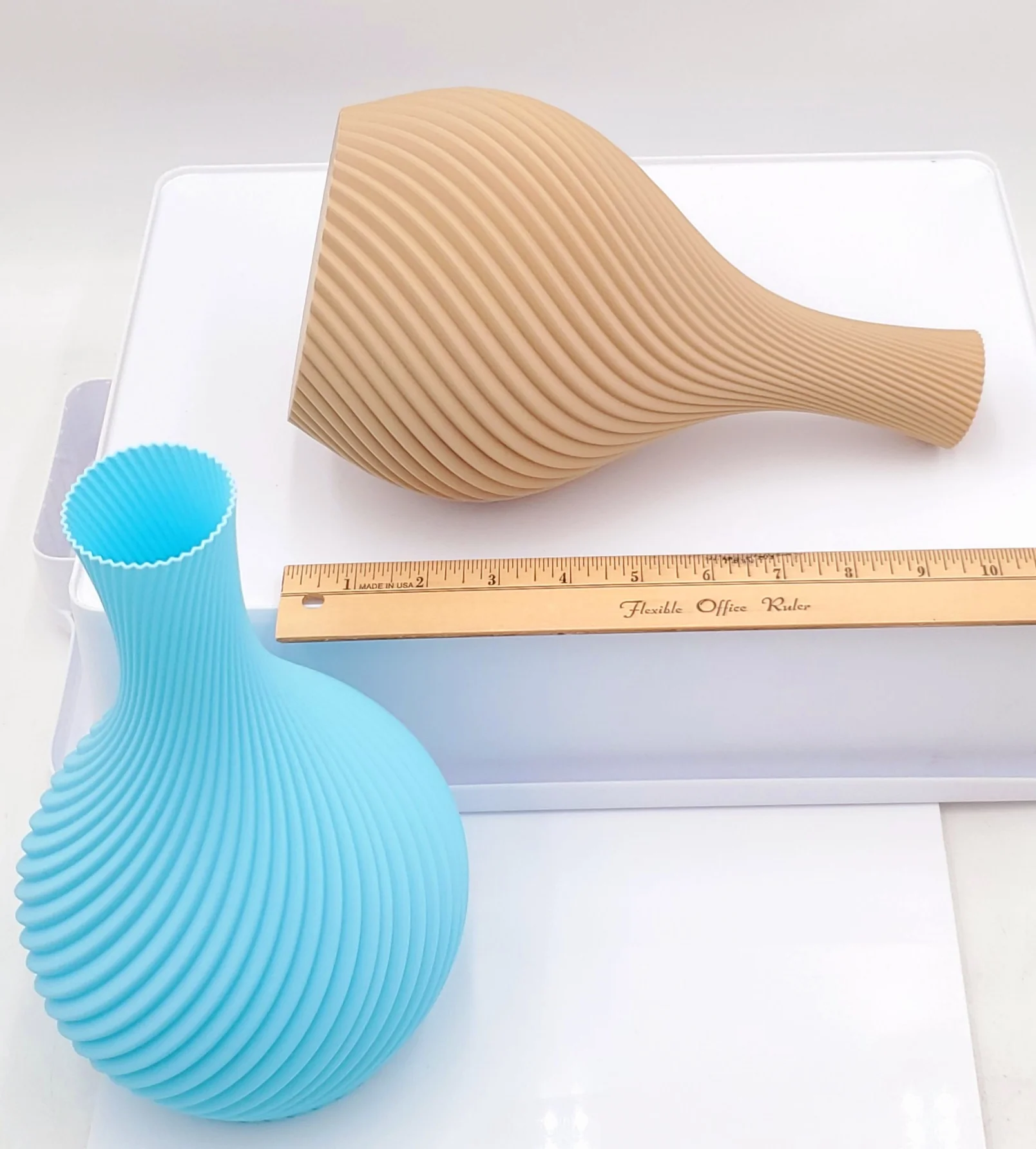 Spiral Vase-3D Printed-Choose your favorite color! - Image 3